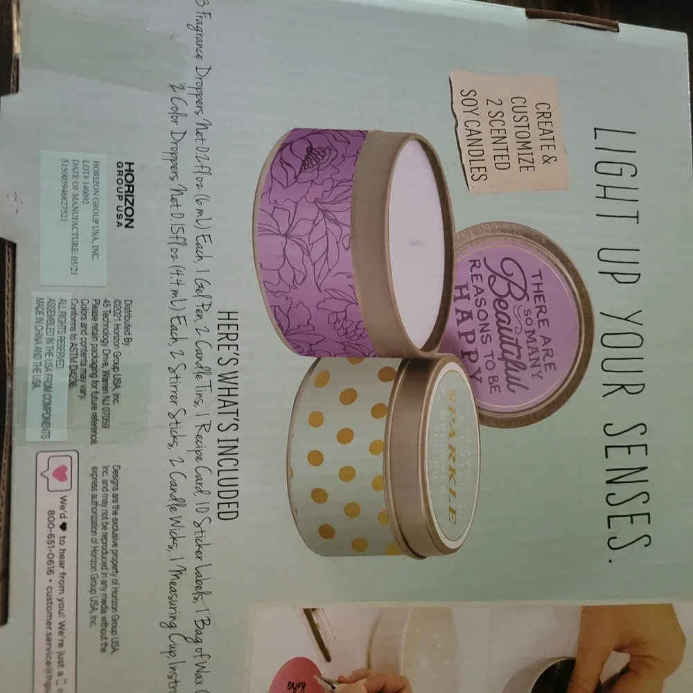 STMT Positivity Candles DIY Kit - Make 2 Scented Soy‎ Container Candles